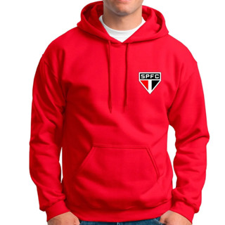 Blusa de moletom Time São Paulo FC Unissex Tecido de Alta Qualidade Flanelado