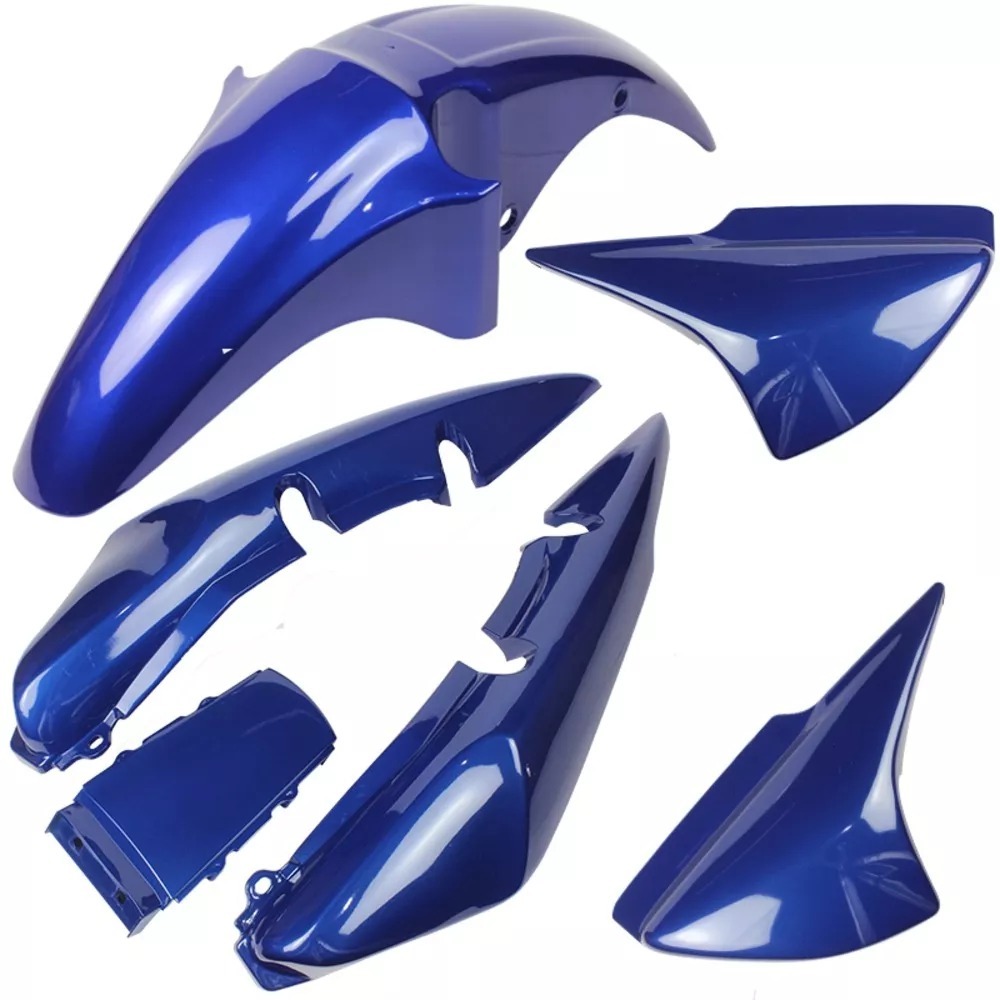 Kit Plástico Carenagem Cg Titan 150 Titan 2004 A 2008 Preto Vermelho Azul · foto 2