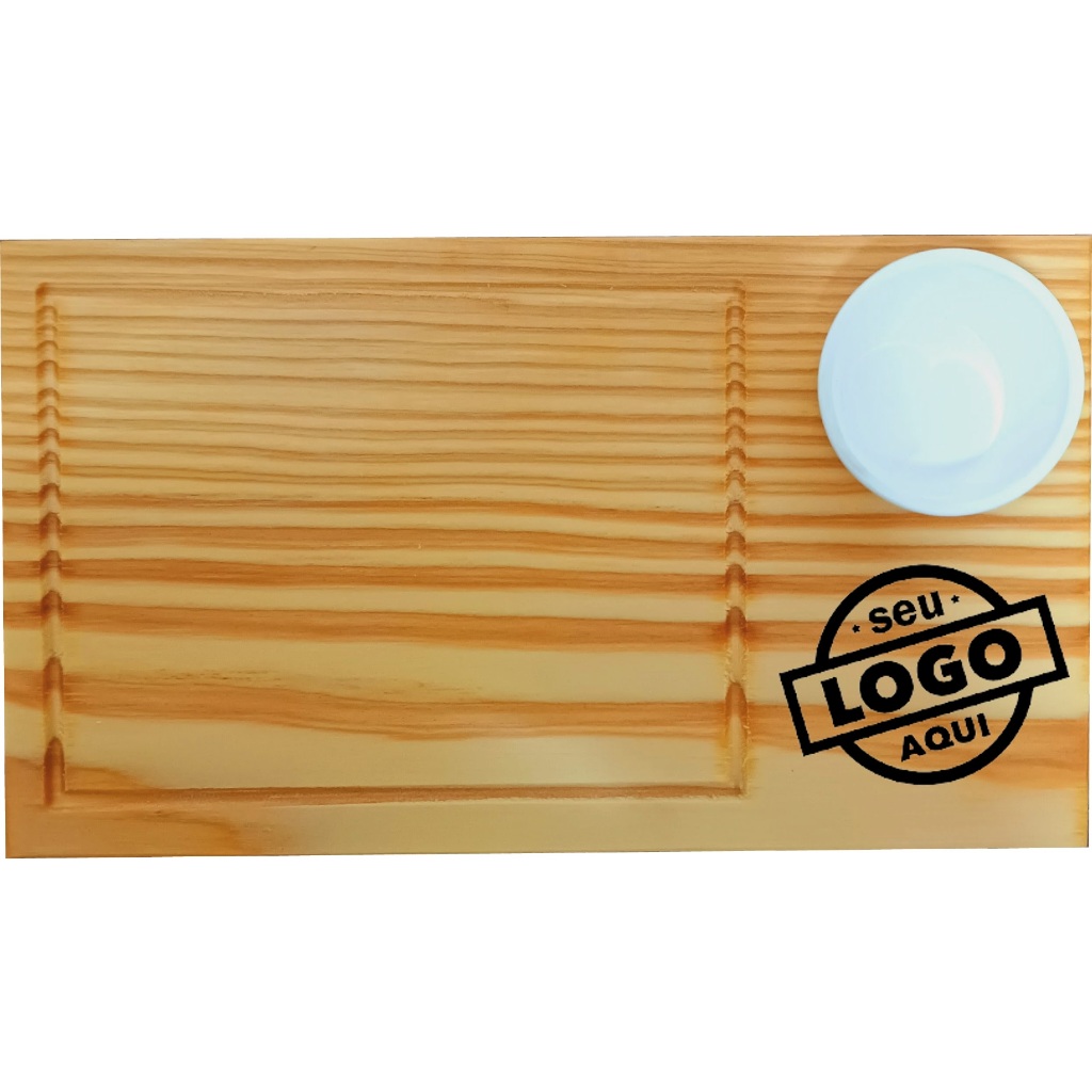Kit 15 Tábuas com Personalização da Logotipo incluso Ramekin