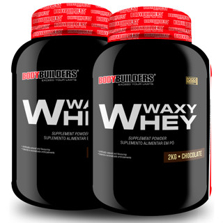 Kit 2x Whey Protein Waxy Whey Pote 2kg - Suplemento Para Ganho de Massa Muscular - Bodybuilders