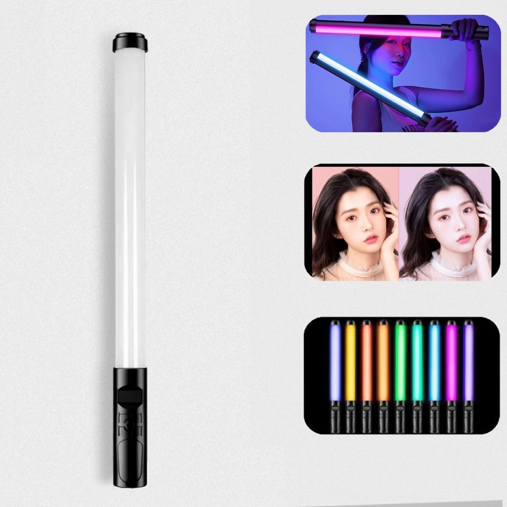 Bastão De Led Luz Rgb Iluminação Fotos Iluminador Com controle