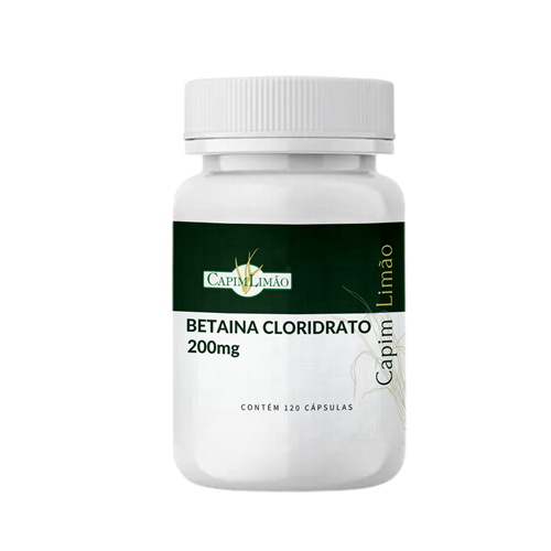 Betaina HCl 200mg 120 capsulas