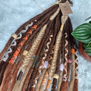 cabelo dreads 3 unidades removiveis Premium e maleaveis