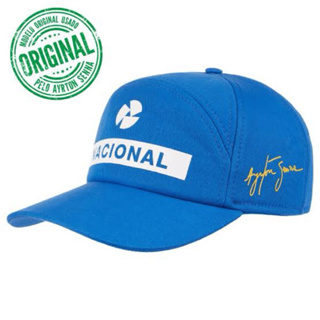 boné Ayrton Senna nacional azul ajustável snapback em Oferta na Shopee