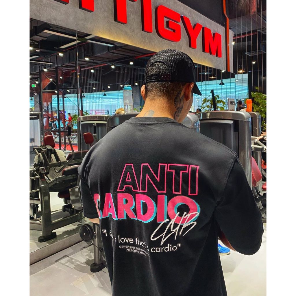 Camiseta Oversized Unissex Academia Cardio Treino Estilosa Musculacao Academia Confortavel Premium