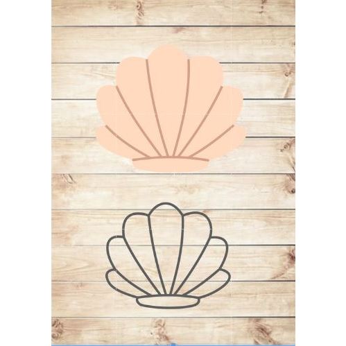 cortador fundo do mar concha 8cm em Oferta na Shopee