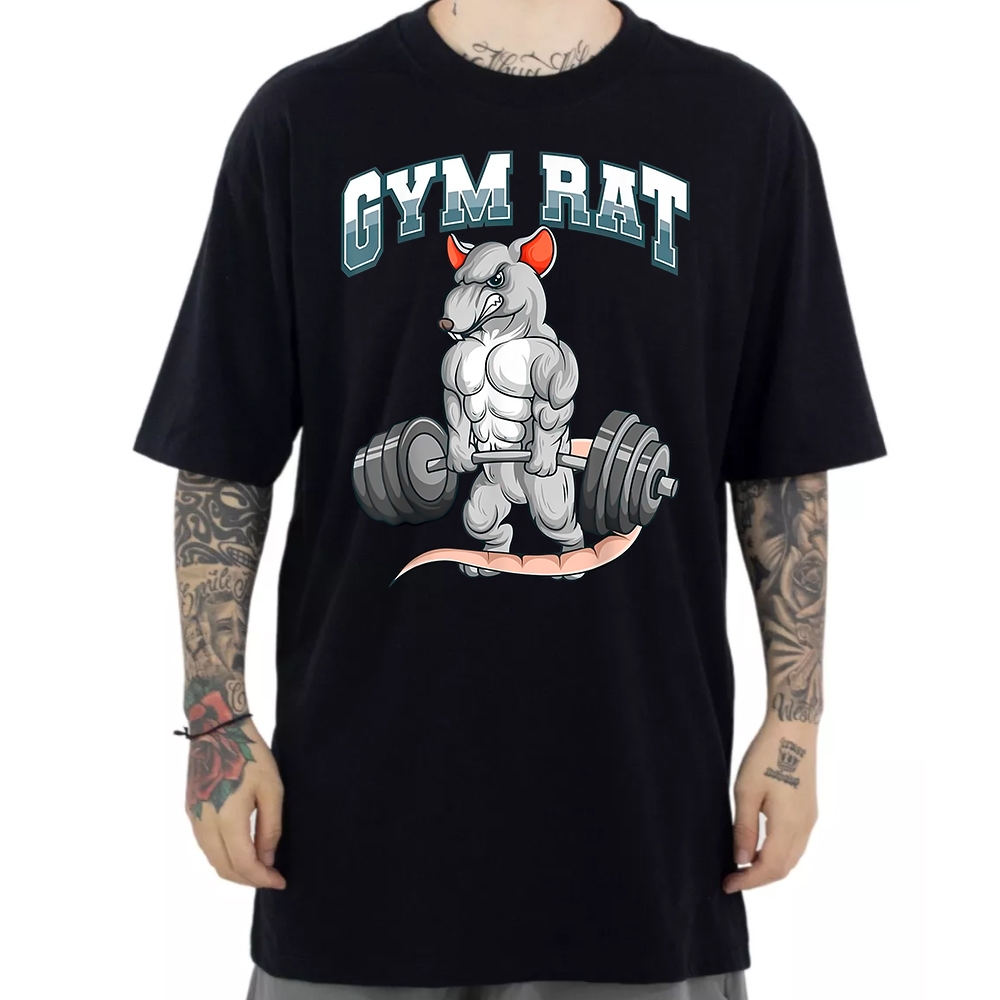 Camiseta Oversized Estilosa Academia Gym Treino Confortavel