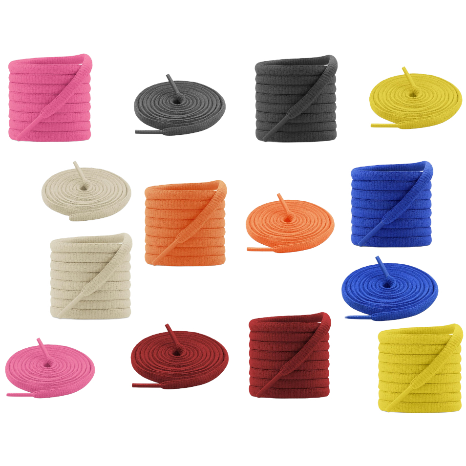 Cadarço Oval Ténis 70cm, 90cm, 120cm e 150cm (1 Par) Diversas Cores em Oferta na Shopee