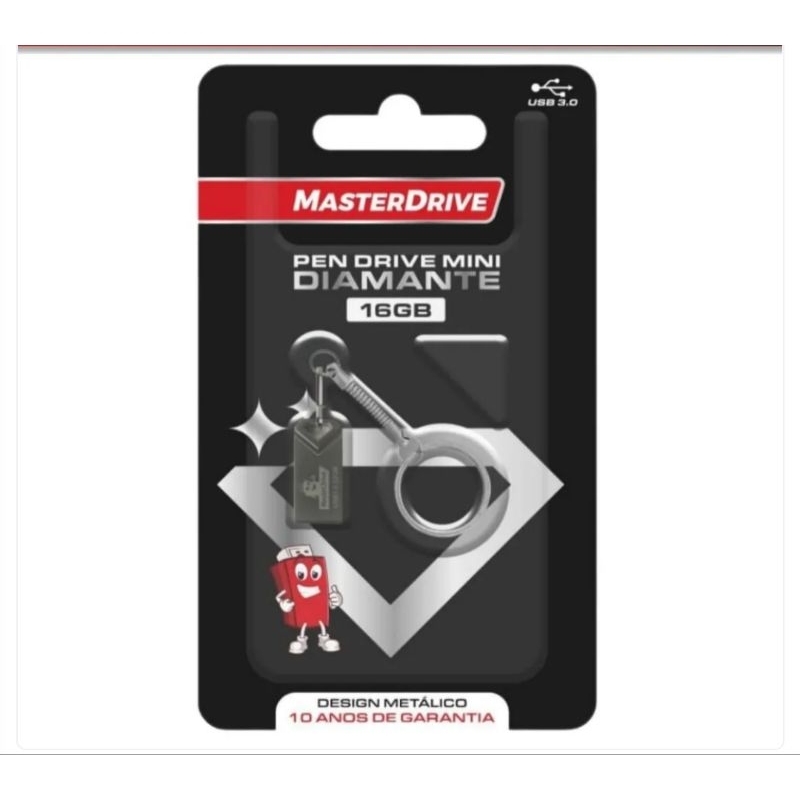 MINI pendrive 16gb 3.0 Master drive Diamante Ultra velocidade