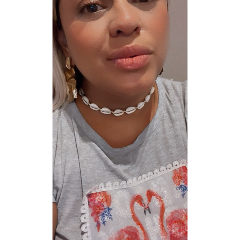 Búzios Choker moda 2024 Carnaval Moda Praia Acessórios búzios