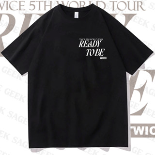 Camiseta Basica Twice Tour Logo Ready To Be Simples Feminino E Masculino