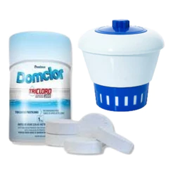Clorador Flutuante Margarida Com 5 Pastilhas De Cloro Piscina