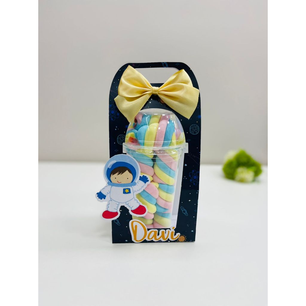 Kit 10 Copos Bolha Personalizados Lembrancinha Astronauta