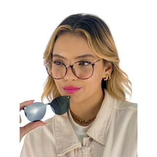 Armação Feminina + Clip On 2 em 1 Polarizado CF367