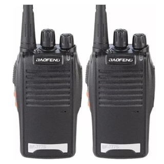 kit 2 rádios comunicador baofeng Alcance 6 Km 16 Canais BF 777S Profissional recarregável rádio segurança em Oferta na Shopee