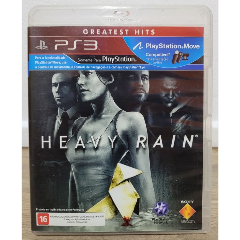 Heavy Rain, jogo original para ps3 mídia física, com manual