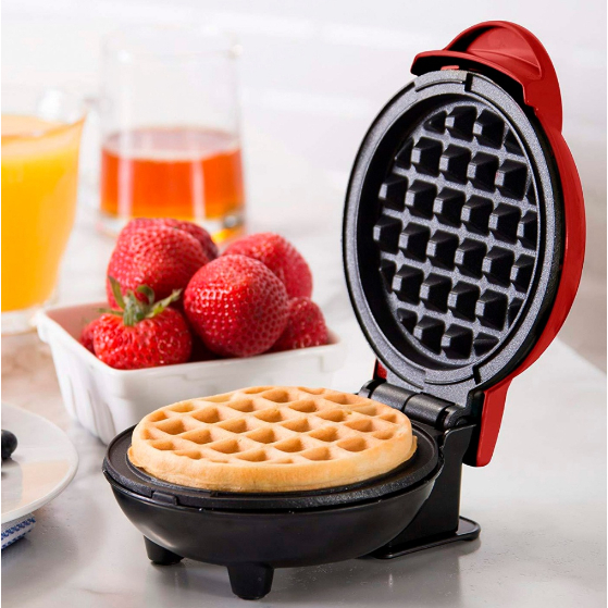 Máquina de Waffles Mini Elétrica Casa Cozinha Fazer Waffle Panquecas 110v