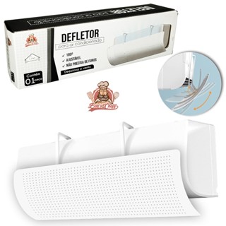 DEFLETOR PARA AR CONDICIONADO DE PLASTICO AJUSTAVEL 180º 90X27CM CÓDIGO 2343508