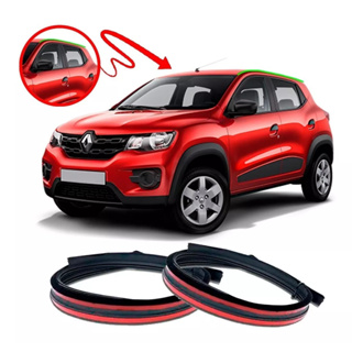 Par Borrachão Friso Teto Renault Kwid - Todos Os Anos em Oferta na Shopee