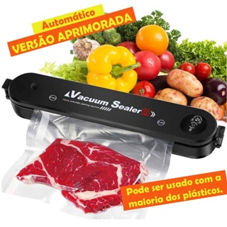 Seladora a vacuo de Alimentos Doméstica Bivolt Hermética Higienizadora Geladeira Cozinha Utilidades Utilar