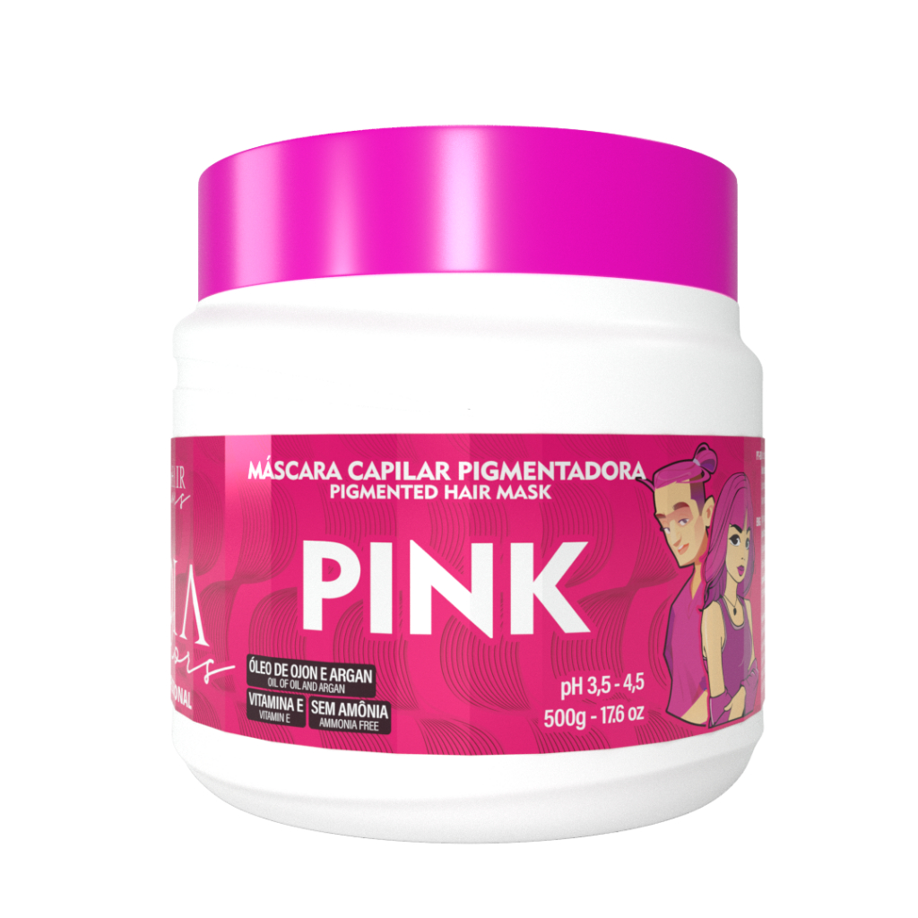 Mascara Pigmentadora Pink (Rosa) Tróia Collors 500G - Tróia Hair