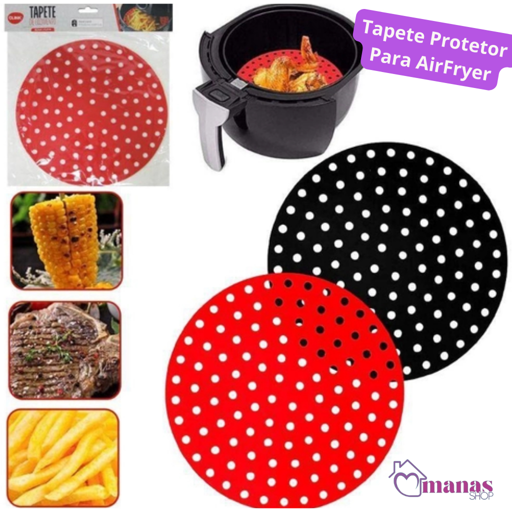 Anti-Aderente Silicone Para Air Fryers Almofada De Silicone Para Forrar Airfryer Fritadeira EleTrica