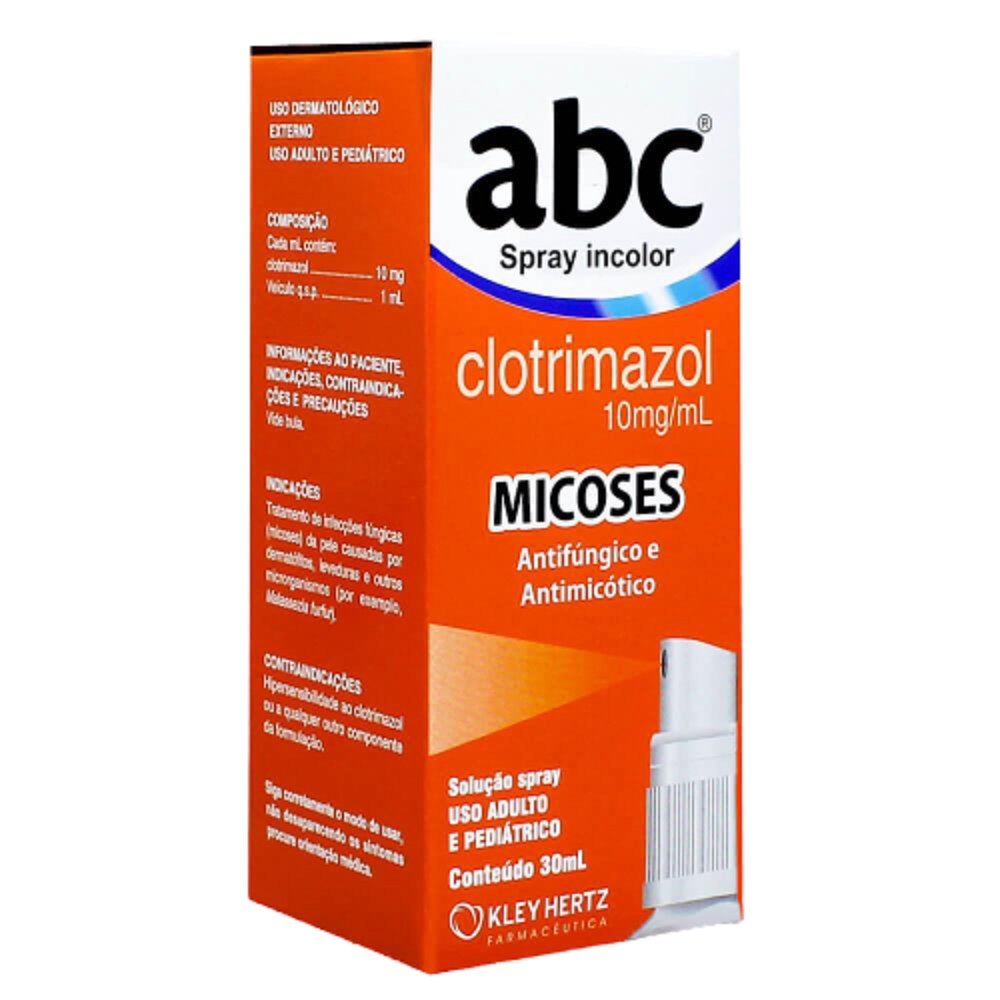 ABC spray micose fungos unha dedo virilha 30mL