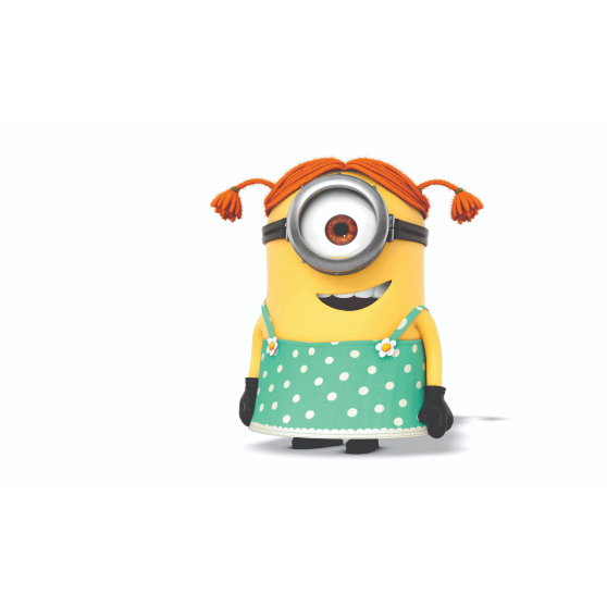 DISPLAY MDF MINION COM  ROUPA DE MENINA 60CM