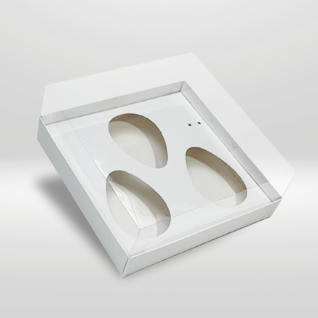 5 Caixas Trio de Ovos Gourmet 150g - Ovo de Colher 150g (Forma Bwb) - Ovo de Páscoa