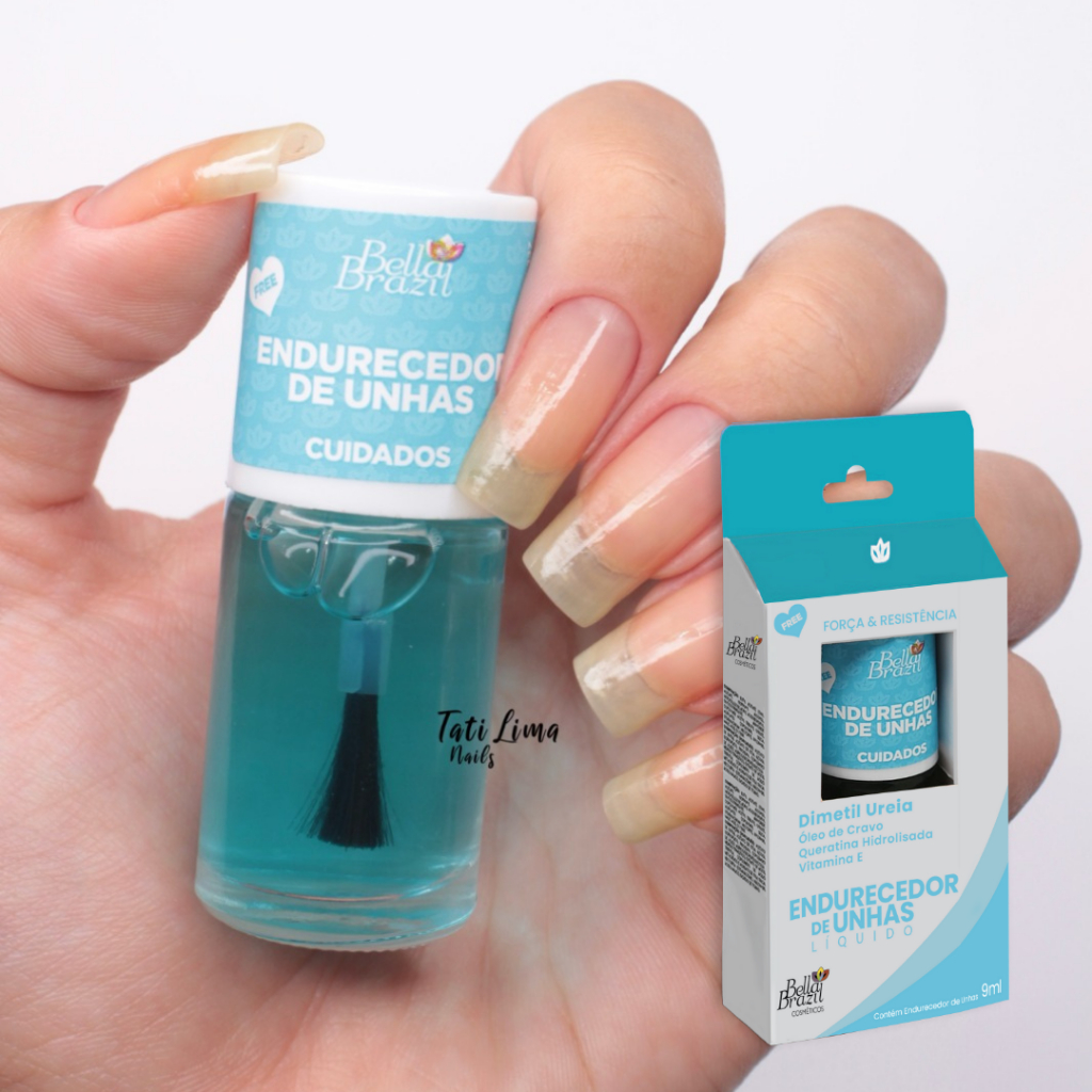 Endurecedor de Unhas Líquido com Dimetil Ureia Óleos Vegetais e Queratina Hidrolisada Unha...