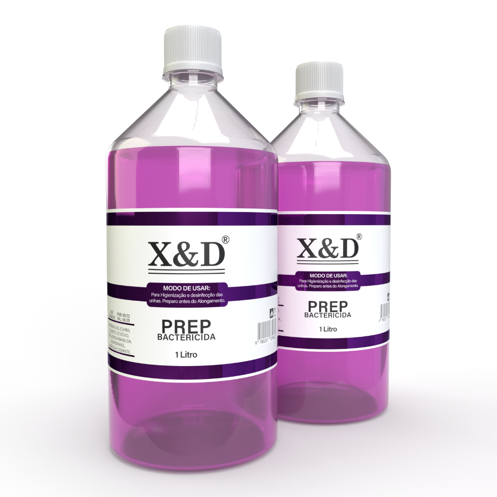 Prep X&D 1 Litro Bactericida Para Cuidados da Unha Anti Fungos Profissional