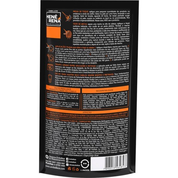 Kit Henê Rená Preto Café 180g C/6