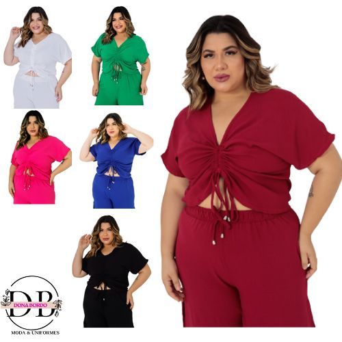 Roupas Femininas Plus Size Cropped Lindo E Confortavel 03