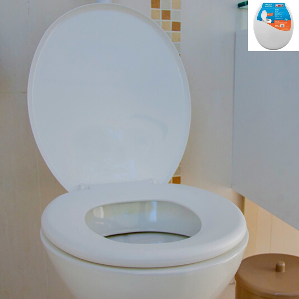 Tampa de Vaso Assento para Sanitário Privada Soft Astra Universal Oval Anatômico