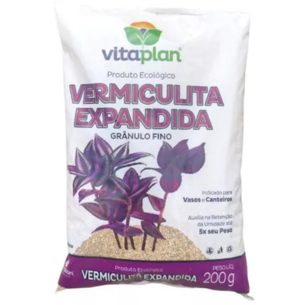 Vermiculita Expandida Nutriplan 200g Samambaias Orquídeas