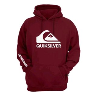 Blusa de Moletom Quiksilver Grande Com Escrita Tecido de Alta Qualidade Flanelado