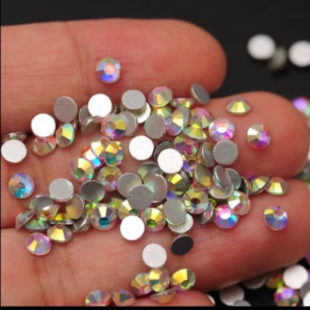 Strass Swarovisk Vidro SS16 4mm Furta Cor AB Strass De Unhas Maquiagem Manicure