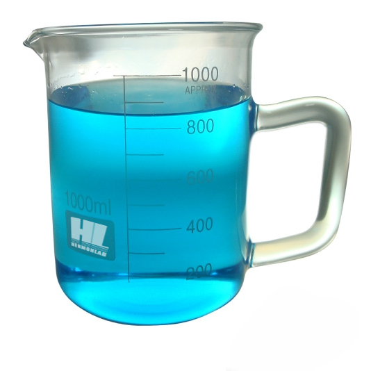 Kit Com 3 Bequer de 250 Ml de Vidro com Alça