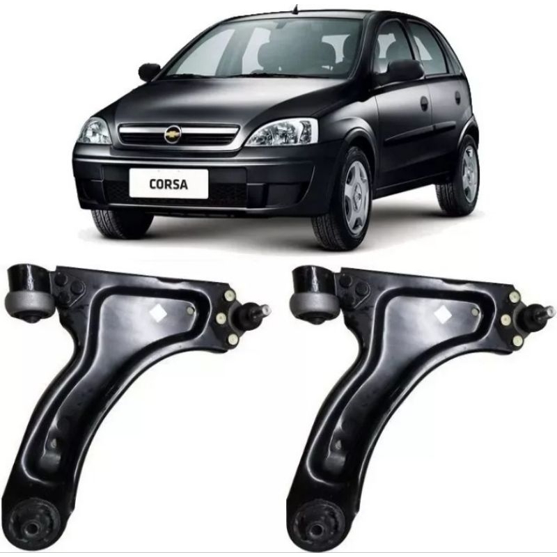 Par Bandeja Gm Novo Corsa 2005 2006 2007 Completa Com Pivô