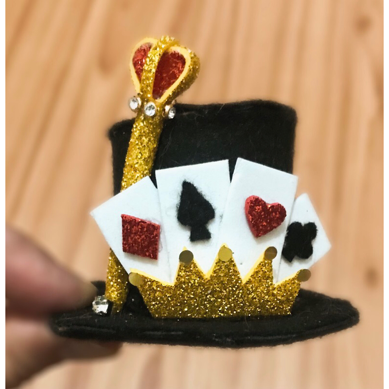 Cartola de carnaval Dama de copas fantasia para pet cachorro e gatos pet shop