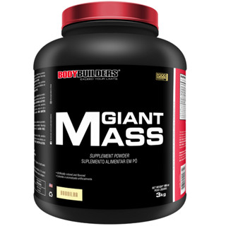 Suplemento em Pó Hipercalórico Giant Mass 3kg Para Aumento de Massa Muscular e Peso Corporal Bodybuilders