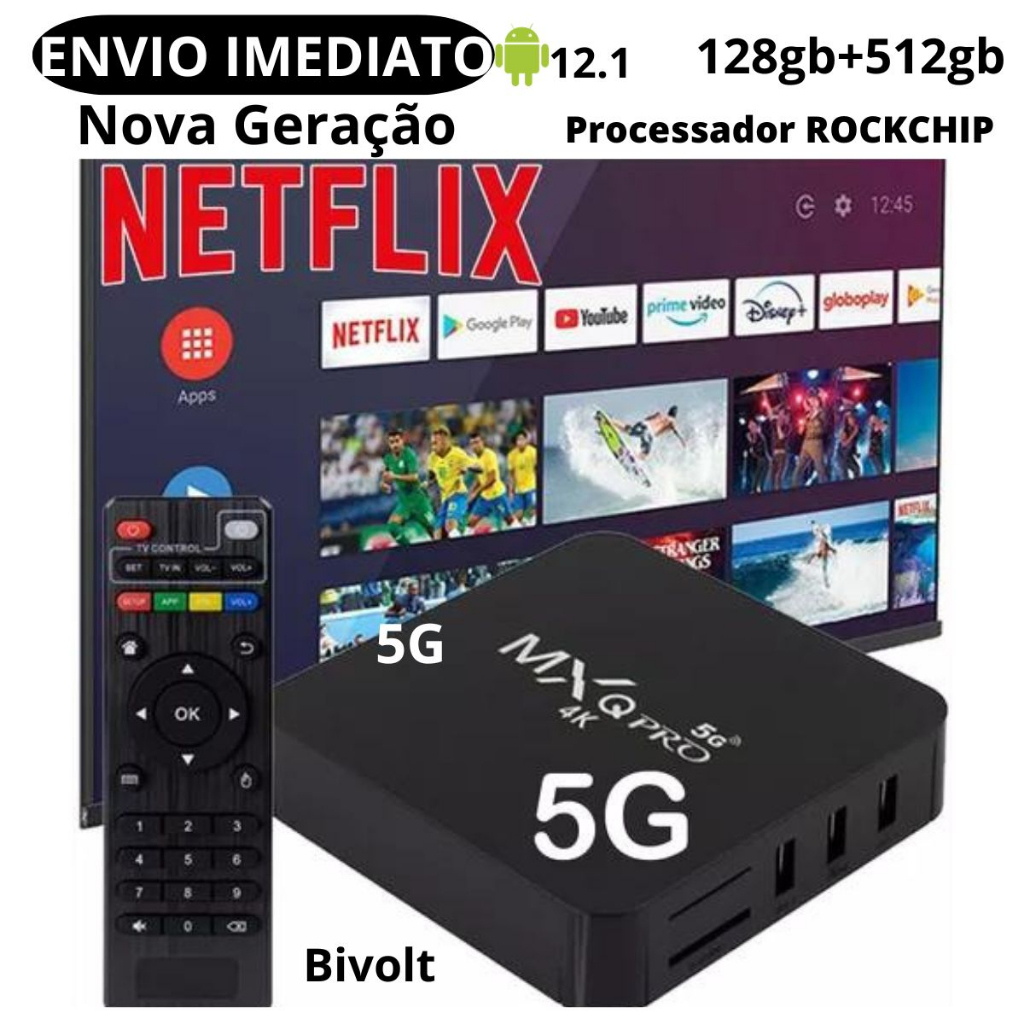 Conversor Smart Tv Box 8gb De Ram 128gb Pro 4k – Android 11