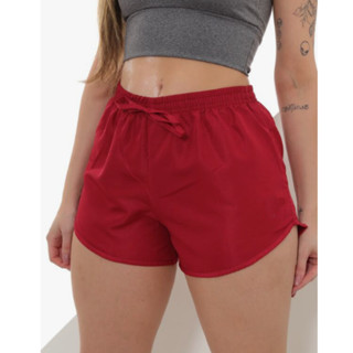 Short Feminino W2 Liso Básico Leve Bermuda Feminina com Elástico e Cordão Ajustável na Cintura Bolsos Laterais Secagem Rápida Super Resistente Ideal Para Corrida Caminhada Bike Academia Treino ou Uso Casual Festa Lazer Piscina Praia Viagem Verão Preto