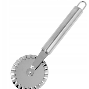 SALDO Carretilha Cortador para Massa de aço inox com 19 cm Multiuso Universal