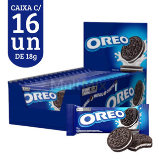 Caixa Biscoito Recheado Oreo Original Mondelez - 288g c/16un De 18g