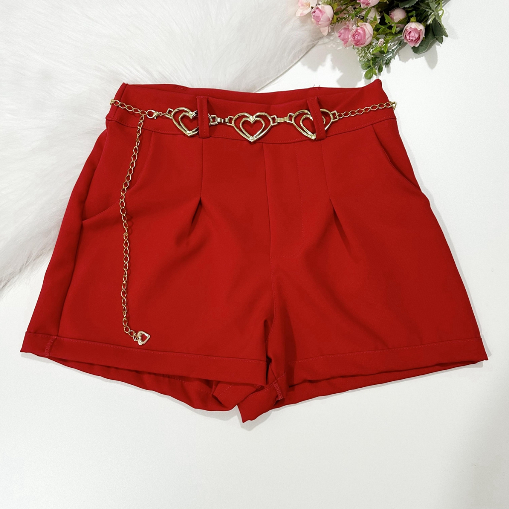 Short Alfaiataria Com Cinto