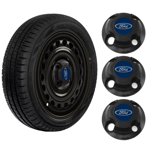 Calotinha Centro Roda Compatível Ka Fiesta Aro 13 14 15 4x108 em Oferta na Shopee