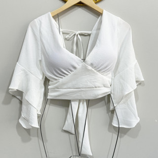 cropped blusa com bojo feminina tecido duna
