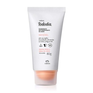 Desodorante Antitranspirante Invisível em Creme Macadâmia Tododia - 80g em Oferta na Shopee