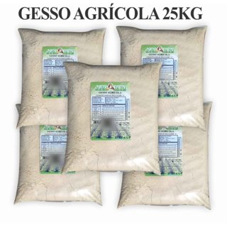 Fertilizante Gesso Agricola Pacote 25Kg Sulfato Calcio Adubo em Oferta na Shopee